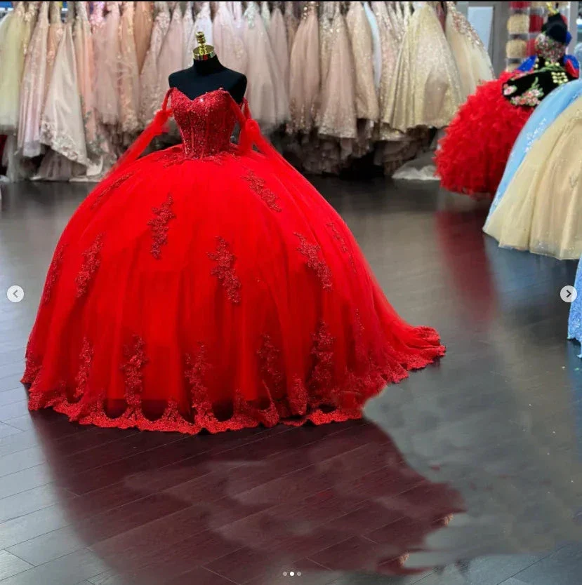 Sage Green Quinceanera Dresses Lace Off-Shoulder Sweet 16 Birthday Party Dress,Sage Green Ball Gown ,Y2421 - Image 3