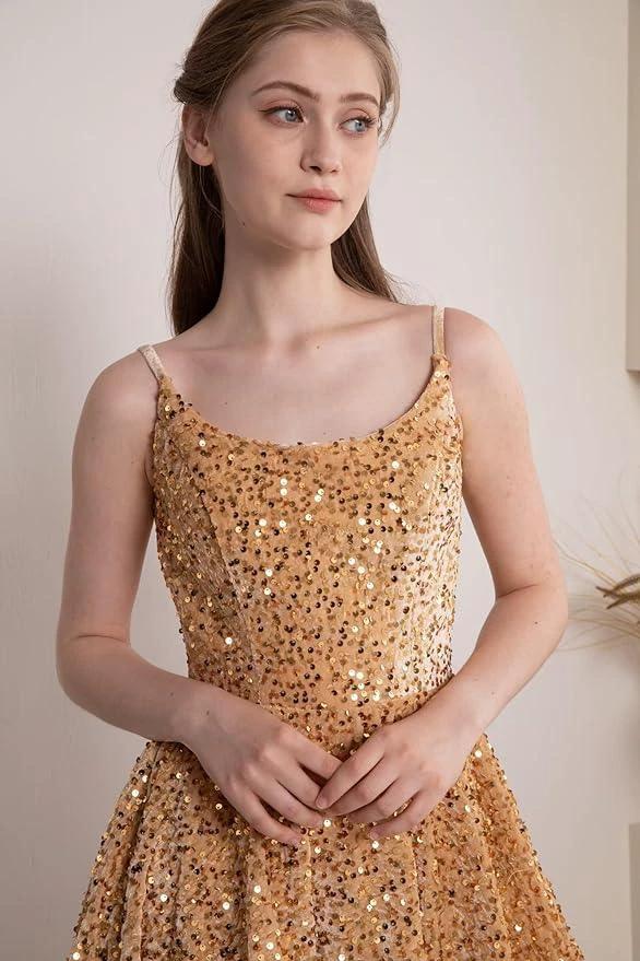 Sequin Short Homecoming Dresses for Teens Sparkly Prom Dresses SYH81 - Image 2