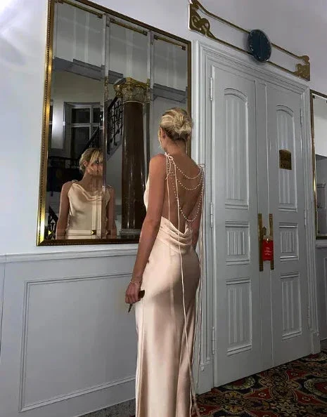 Sexy Backless Sheath Prom Dress Evening Dress Glam Dress Y7396 - Image 2