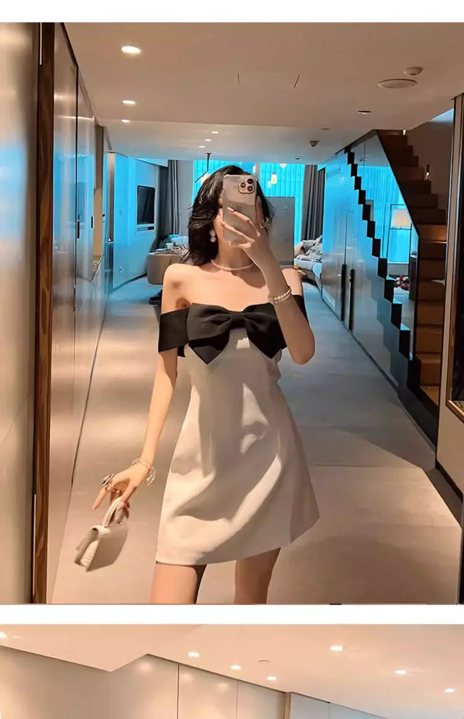 Sexy Cocktail Dresses Chic Short Homecoming Dress With Bowknot Y1894 - Image 2