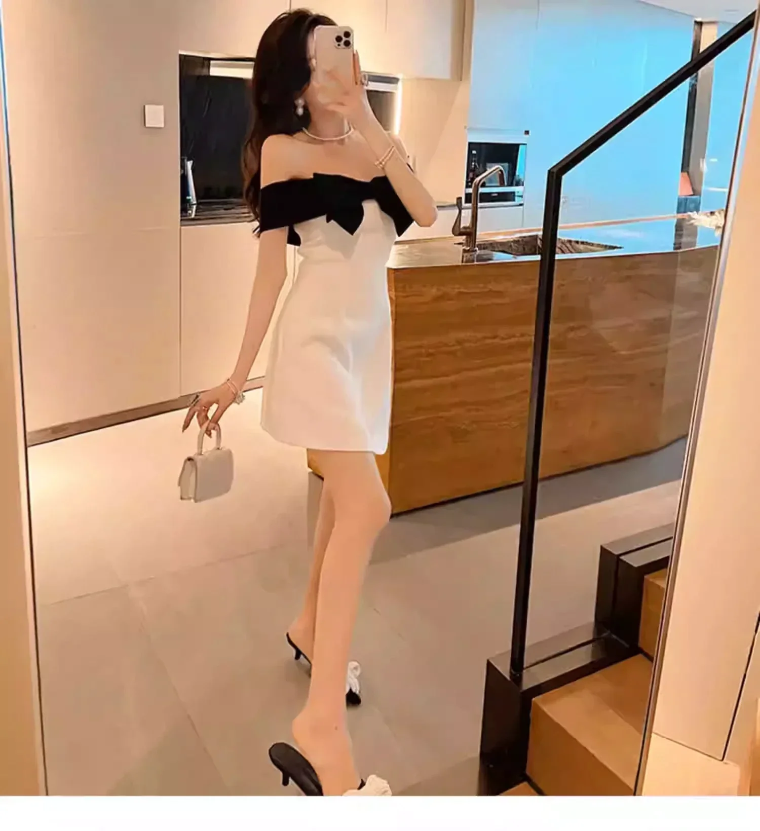 Sexy Cocktail Dresses Chic Short Homecoming Dress With Bowknot Y1894 - Image 3