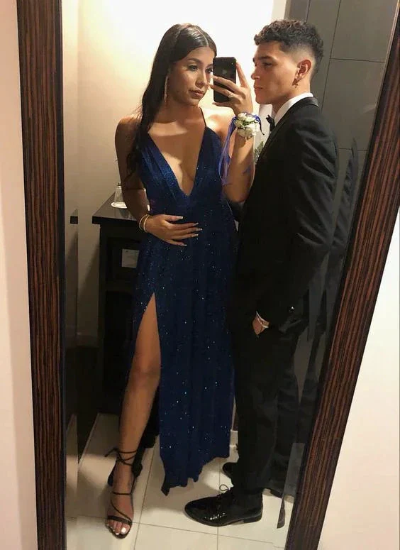 Sexy Deep V Neck Evening Dress High School Dance Prom Y6324 - Image 2