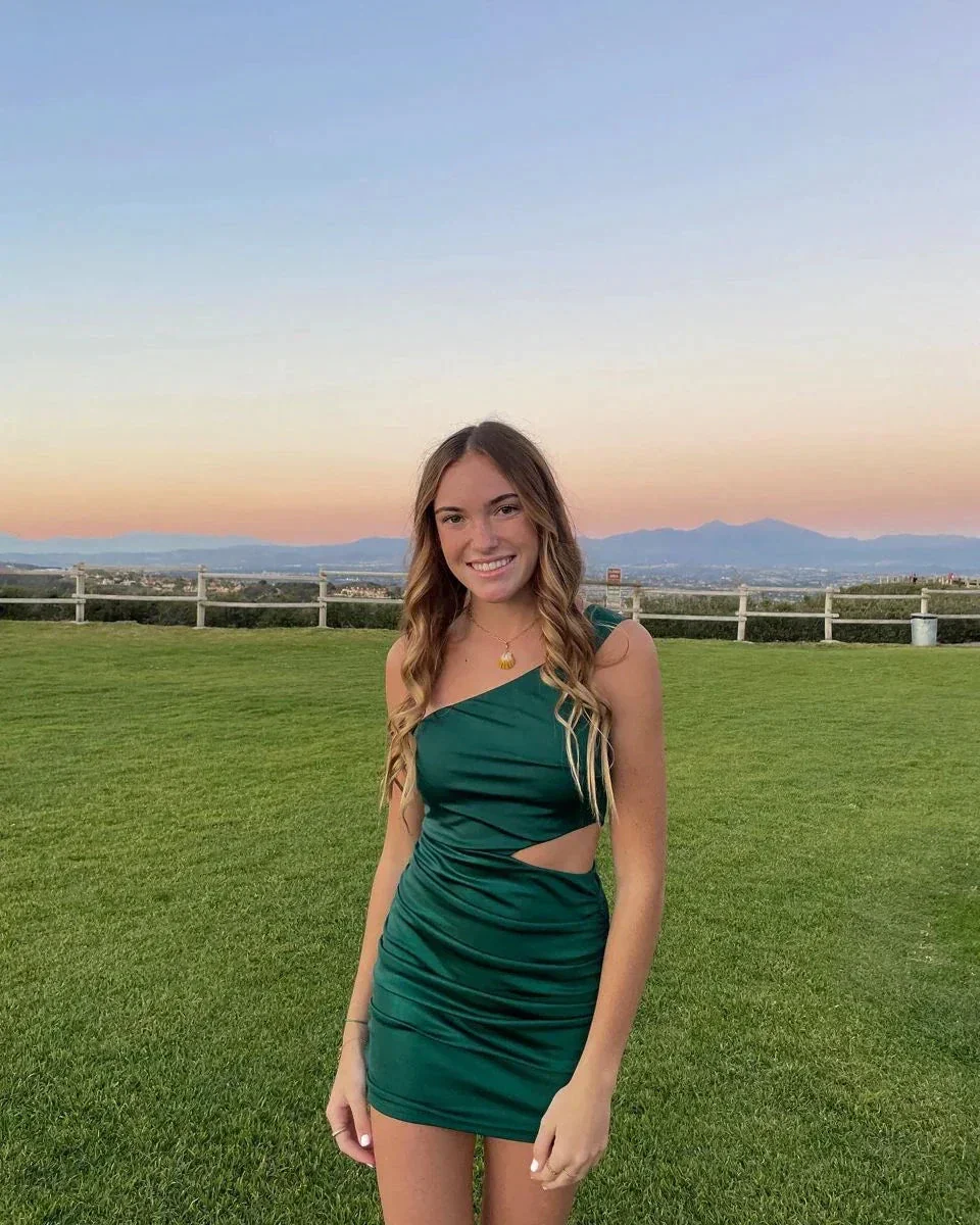 Sexy Green Waist Cutout Homecoming Dress Y2661 - Image 2