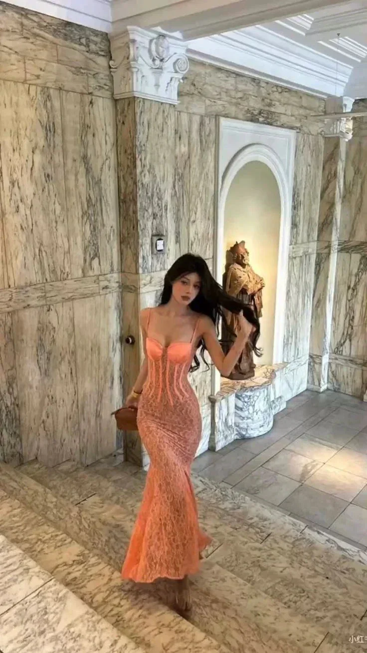 Sexy Lace Mermaid Prom Dress Long Evening Gown Y7693 - Image 5