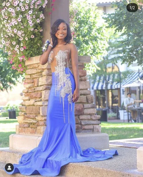 Sexy Mermaid Prom Dress Sexy Evening Dress For Black Girls Y6625 - Image 2