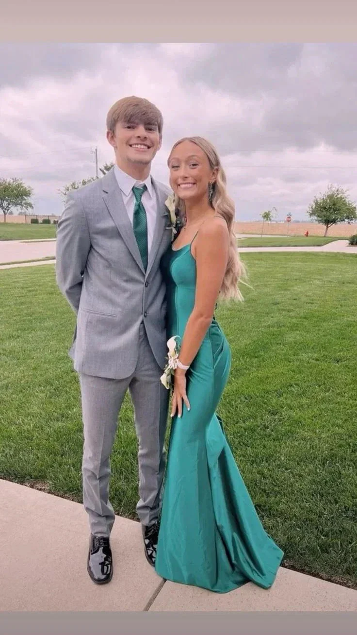 Sexy Mermaid Spaghetti Straps Prom Dress Mermaid Evening Dress Y6104 - Image 2
