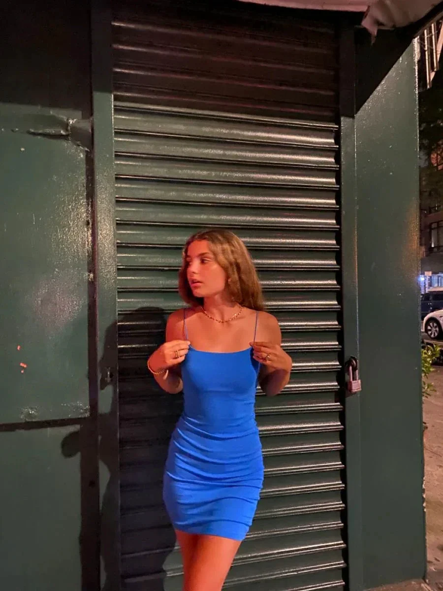 Sexy Royal Blue Bodycon Dress Tight Homecoming Dress Y3019 - Image 2