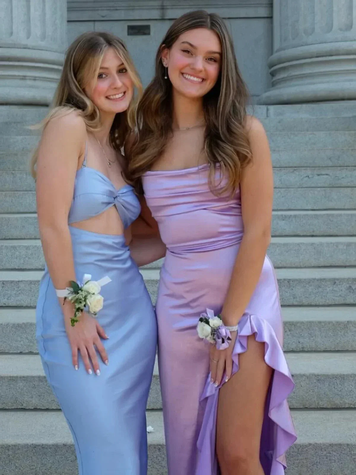 Sexy Satin Long Prom Dress Evening Dress Y7844 - Image 2