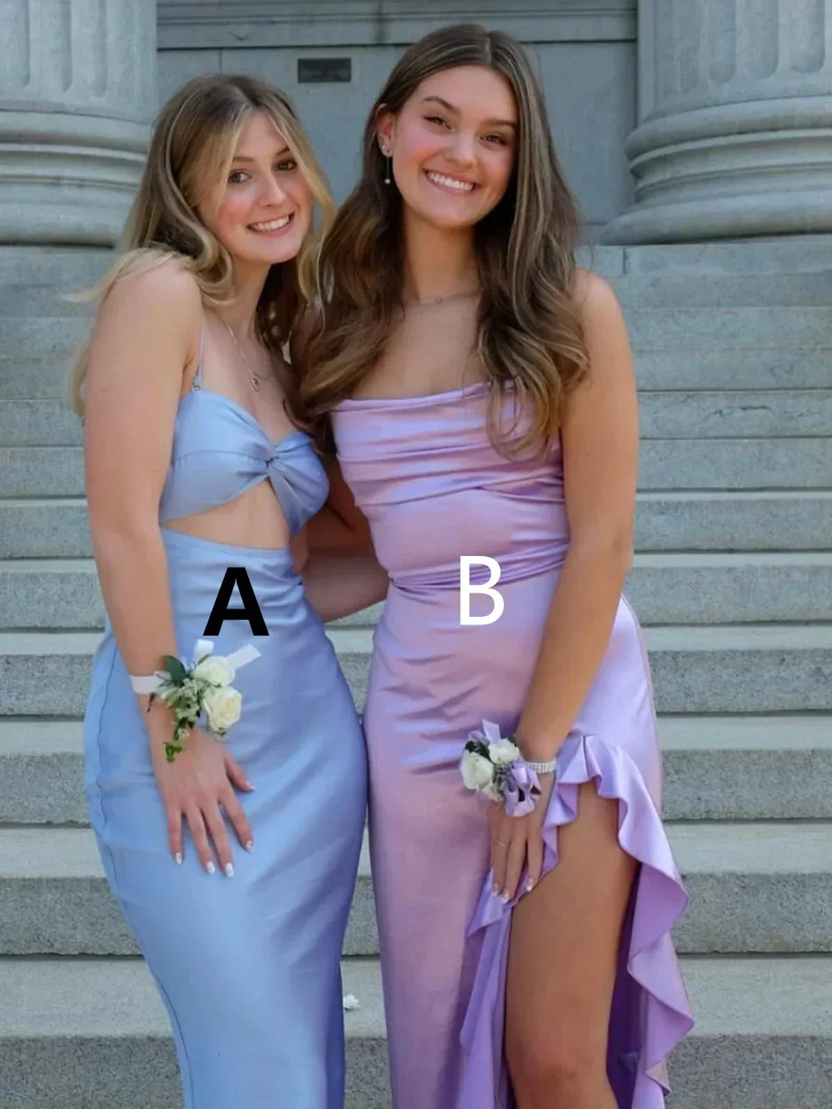 Sexy Satin Long Prom Dress Evening Dress Y7844 - Image 3