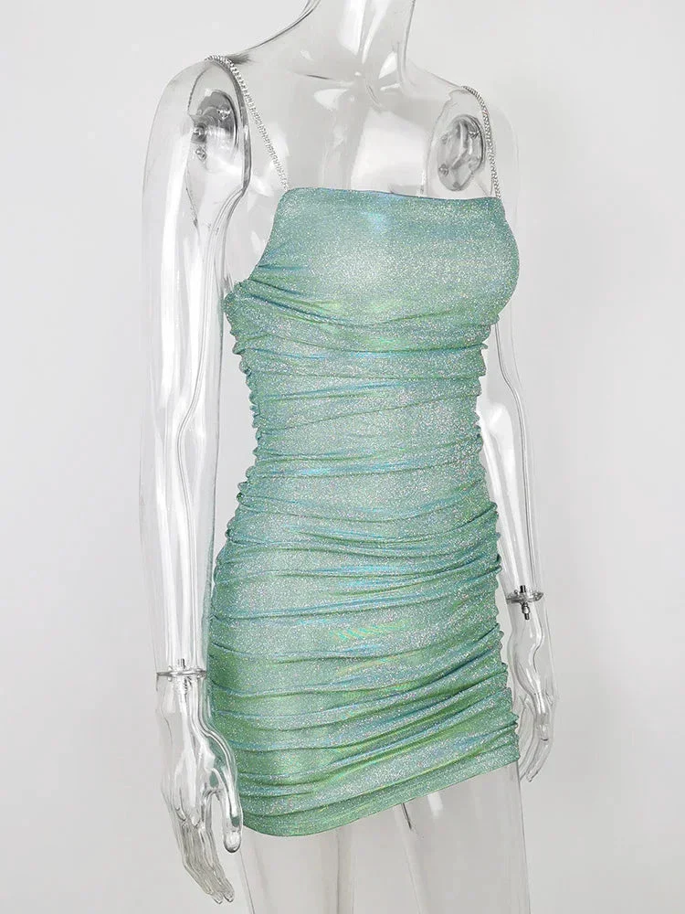 Sexy Shiny Dress Short Homecoming Dress Y1908 - Image 2