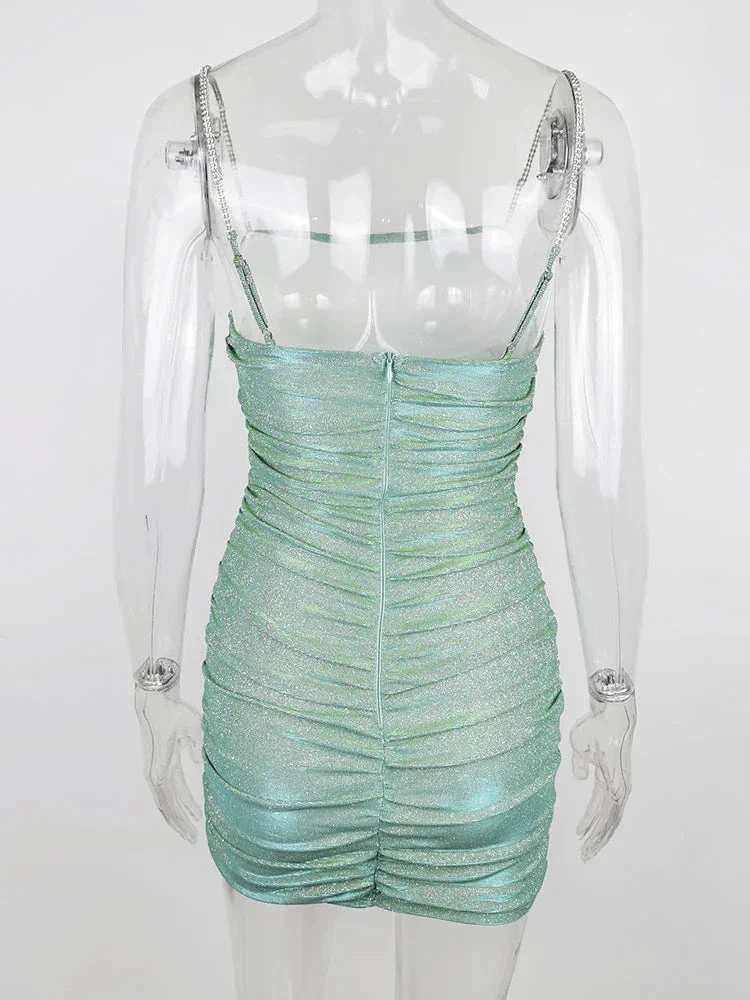Sexy Shiny Dress Short Homecoming Dress Y1908 - Image 4