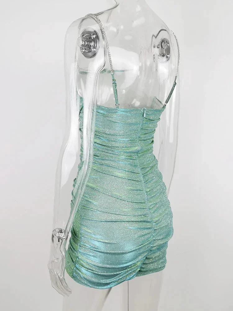Sexy Shiny Dress Short Homecoming Dress Y1908 - Image 6