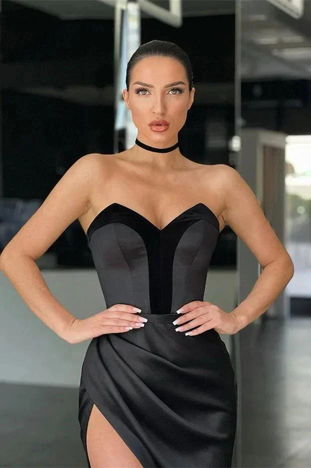 Sexy Sleeveless Sequins Front-Split Prom Dresses With Zipper - Image 3