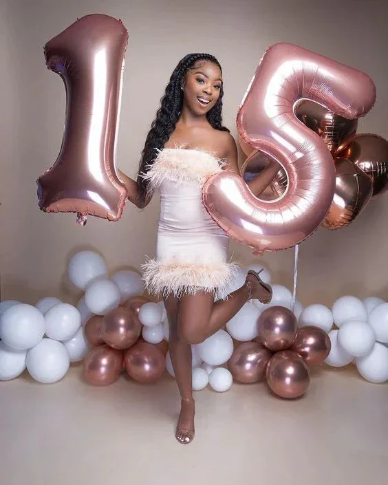 Sexy Strapless Bodycon Dress 15th Birthday Party Dress Short Homecoming Dress Y6408 - Image 2