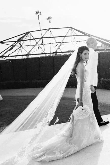 Sexy Strapless Sweetheart Mermaid Wedding Dresses Bridal Gowns With Lace - Image 4