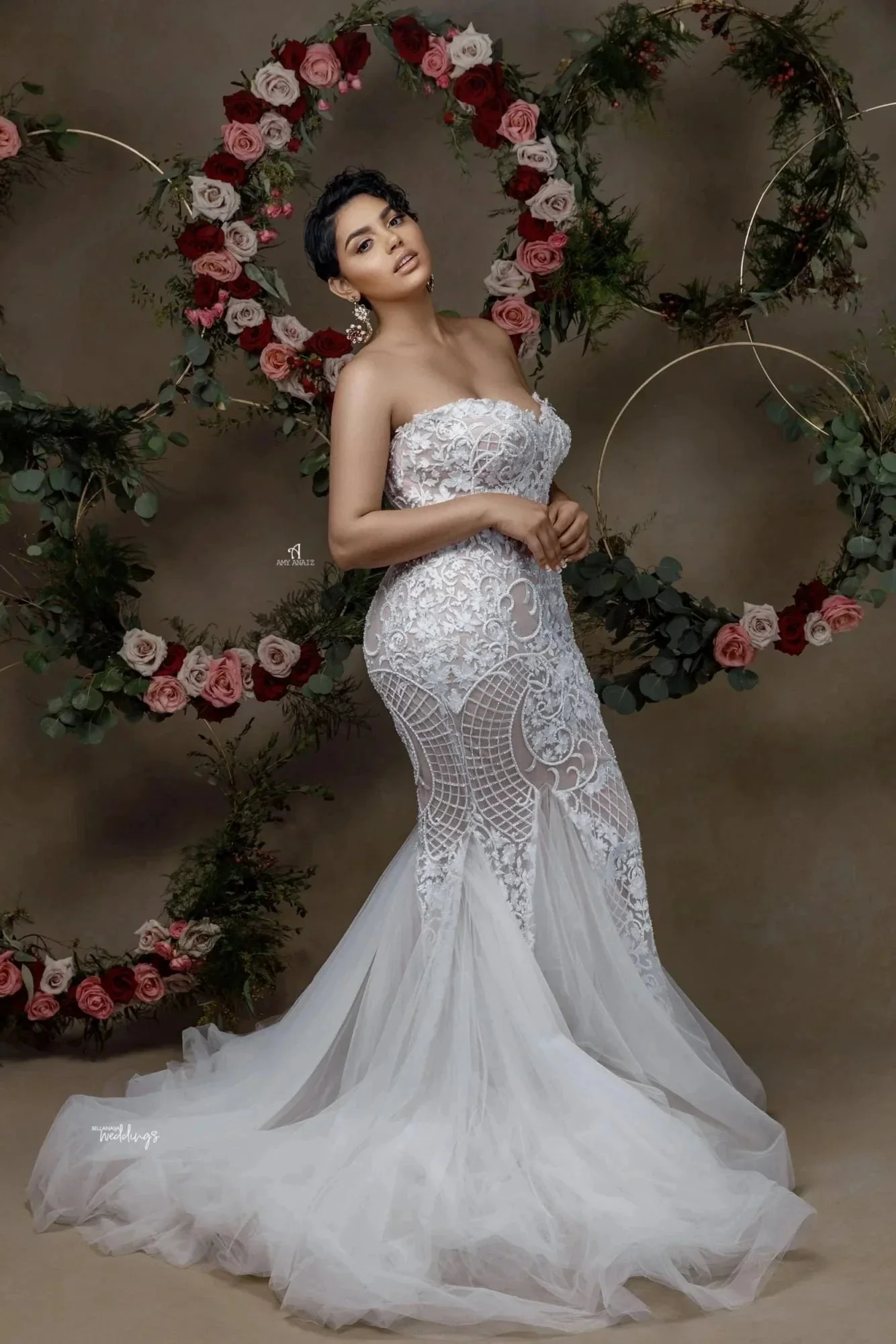 Sexy Sweetheart Sleeveless Lace Mermaid Wedding Dress With Applique - Image 2