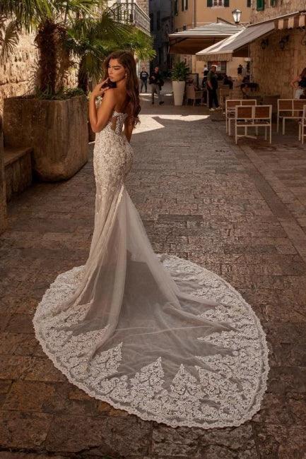 Sexy sweetheart sleeveless mermaid lace Wedding dresses - Image 2