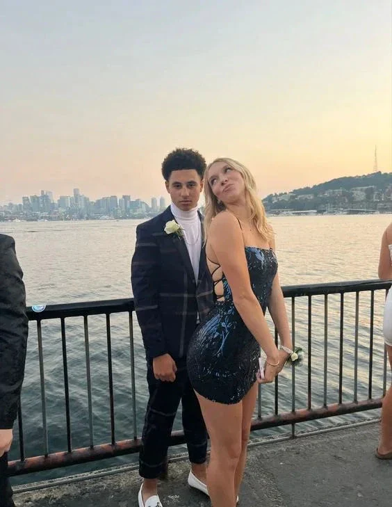 Sexy Tight Homecoming Dress Backless Party Dress Y4176 - Image 2