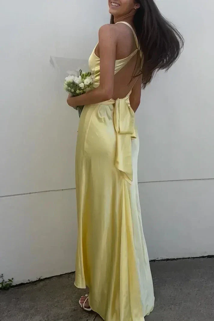 Sexy V Neck Backless Long Prom Dress Green Evening Gown Y7973 - Image 4
