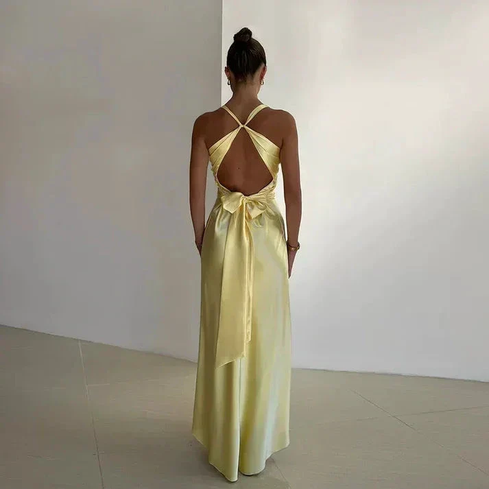 Sexy V Neck Backless Long Prom Dress Green Evening Gown Y7973 - Image 5