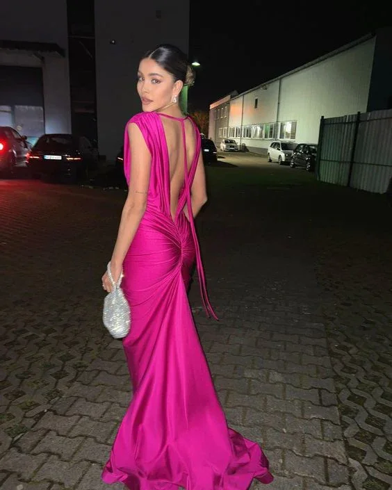 Sexy V Neck Mermaid Evening Dress Gala Dress Y5260 - Image 2