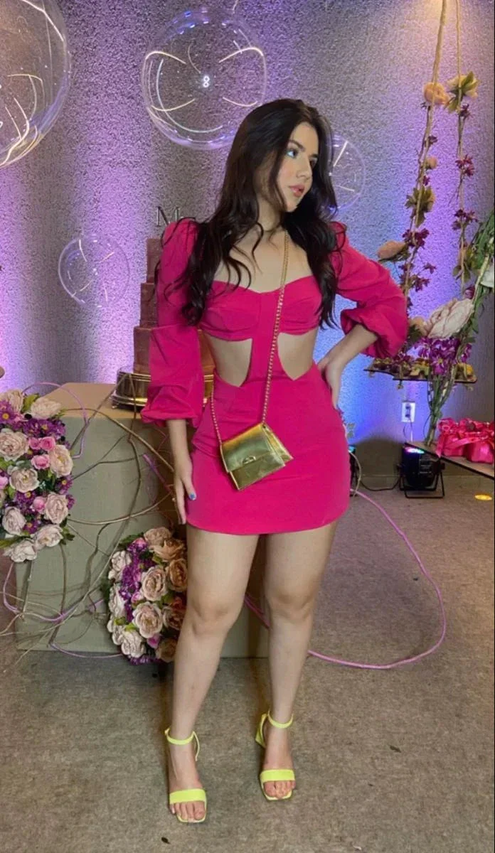 Sexy Waist Cutout Homecoming Dress with Long Sleeves Y2487 - Image 2