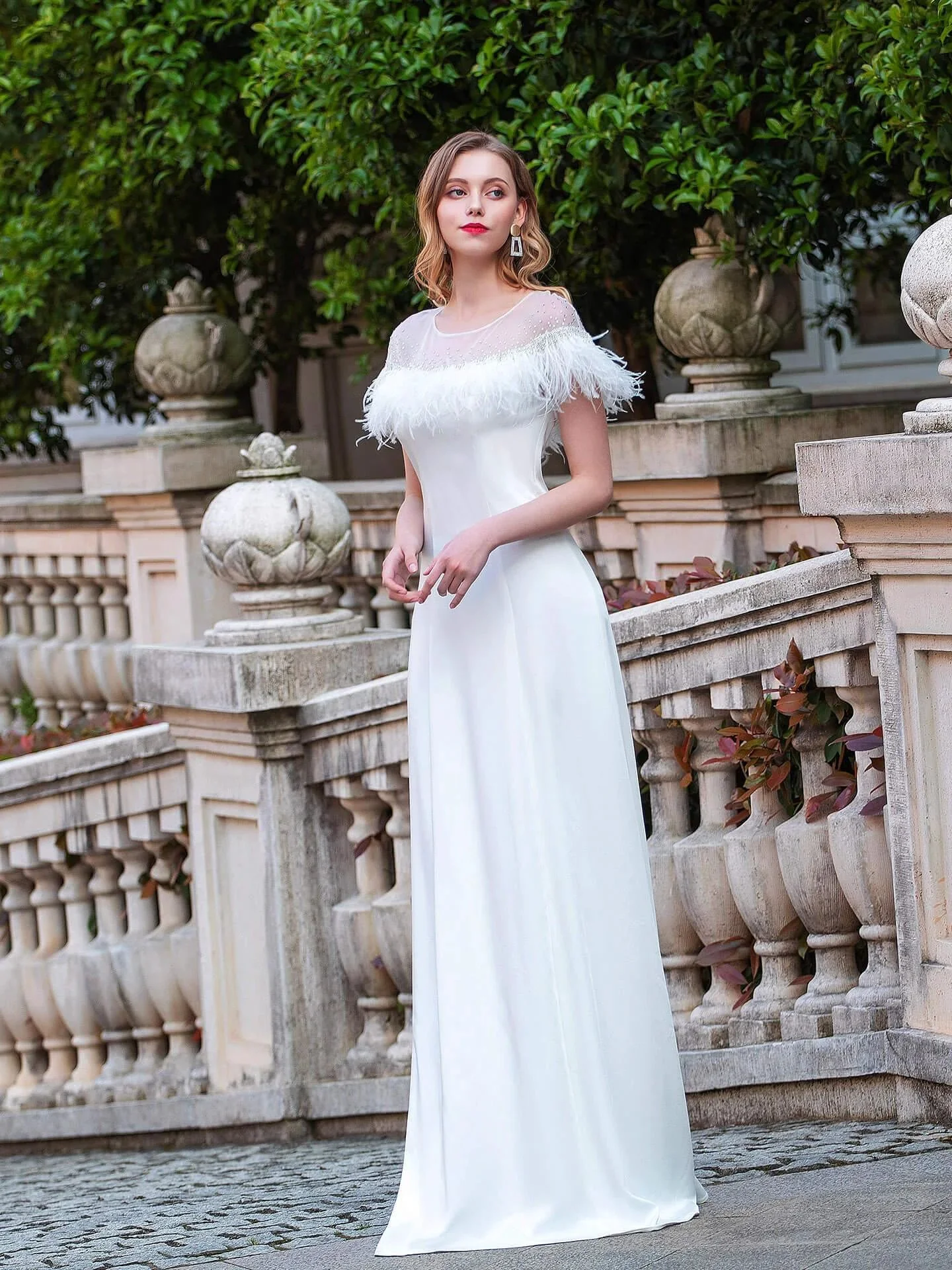 Sheath / Column  Fashion Formal Evening Dresses Sleeveless Floor Length Prom Dresses Party Dresses - Image 3
