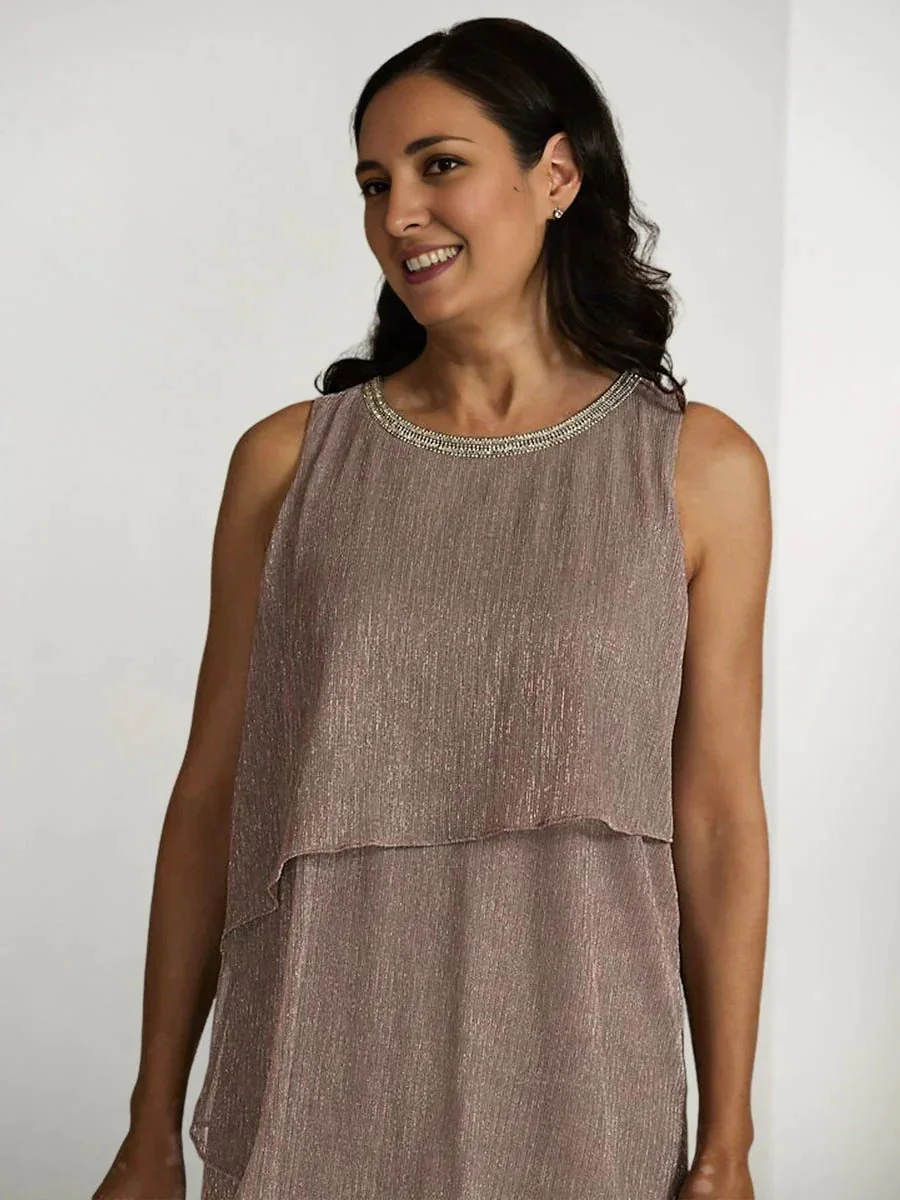 Sheath/Column Mother of the Bride Dresses with Sequins & Jacket - Image 4