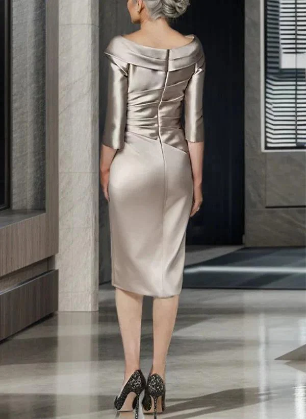 Sheath/Column Off-the-Shoulder Mother of the Bride Dresses - Image 2
