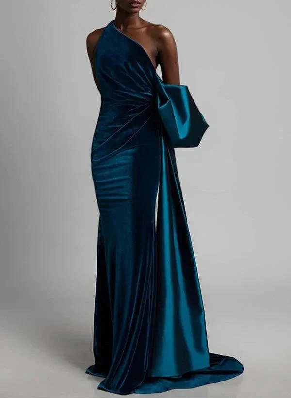 Sheath/Column One-Shoulder Mother of the Bride Dresses - Image 2