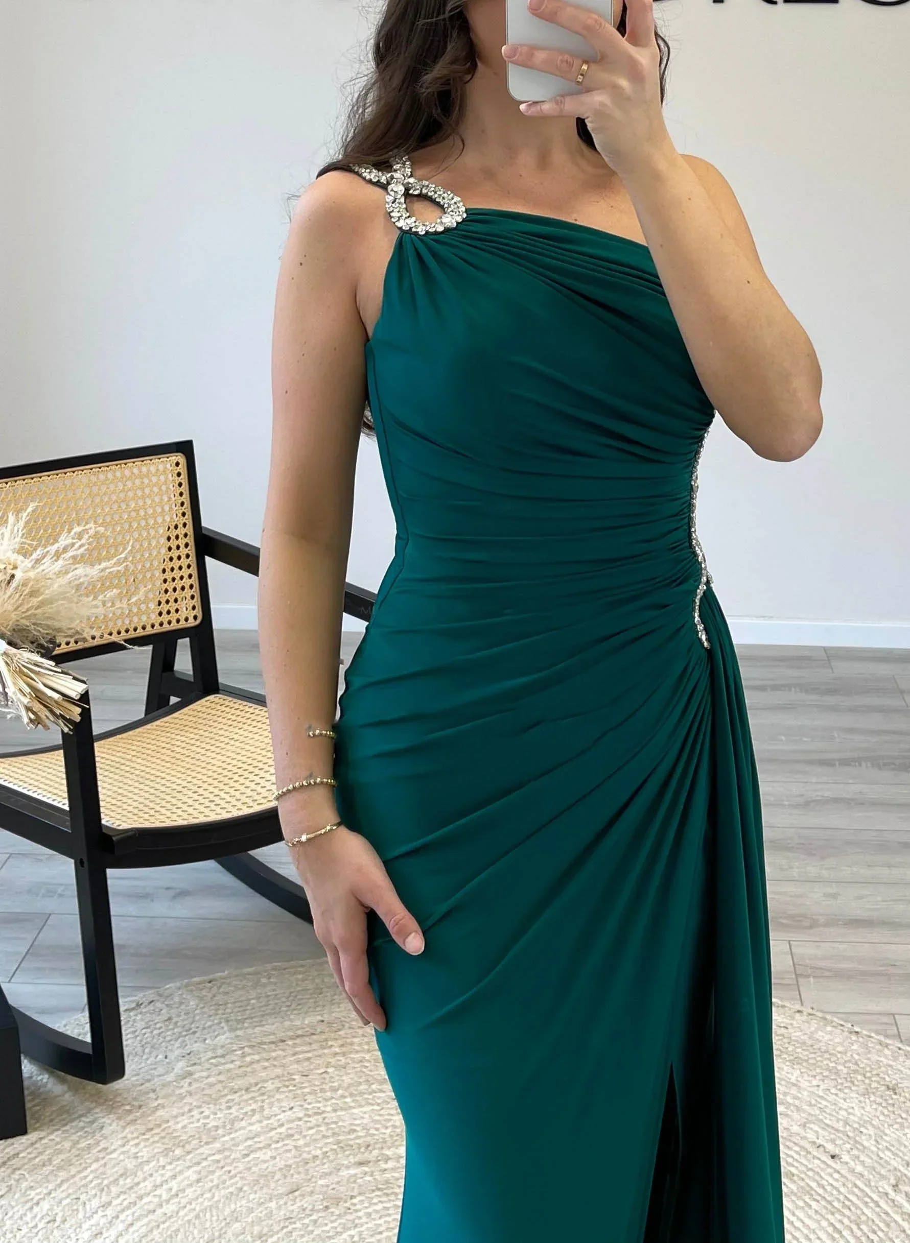 Sheath/Column One-Shoulder Mother of the Bride Dresses - Image 3