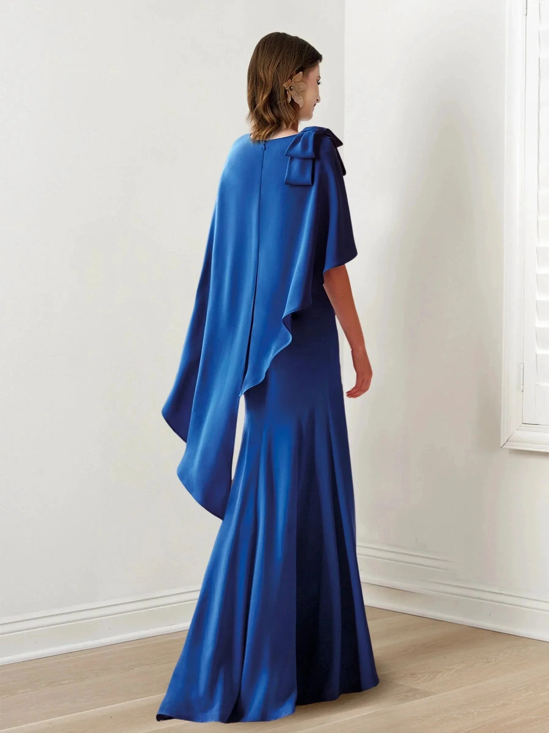Sheath/Column Scoop Sleeveless Mother of the Bride Dresses - Image 2
