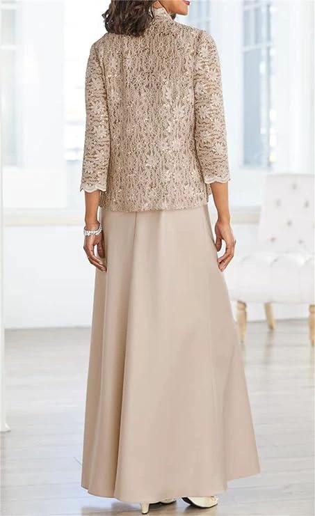 Sheath/Column Spaghetti Straps Floor-Length Mother of the Bride Dresses - Image 3