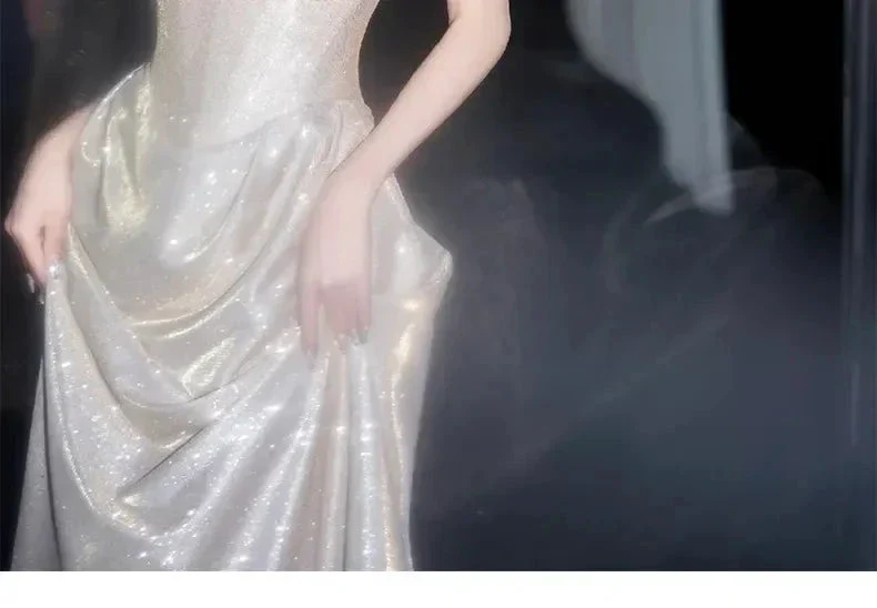 Shiny Off The Shoulder Mermaid Prom Dress Long Evening Dress Y8185 - Image 5