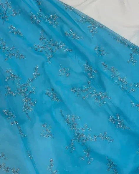 Shiny Strapless Sequins Evening Dress Blue A Line Prom Dress Y8140 - Image 4