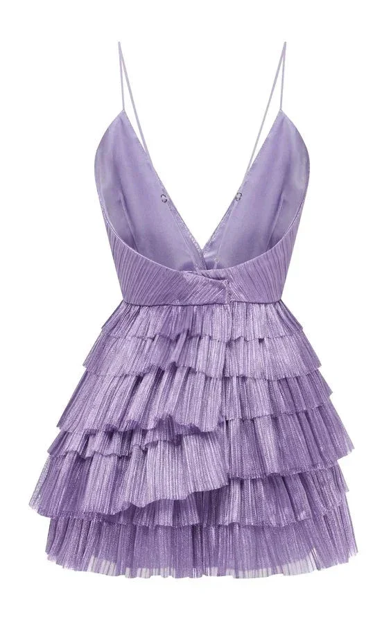 Short Homecoming Dress Ruffle Spaghetti-Neck Party Sexy Mini Dress Y2199 - Image 6