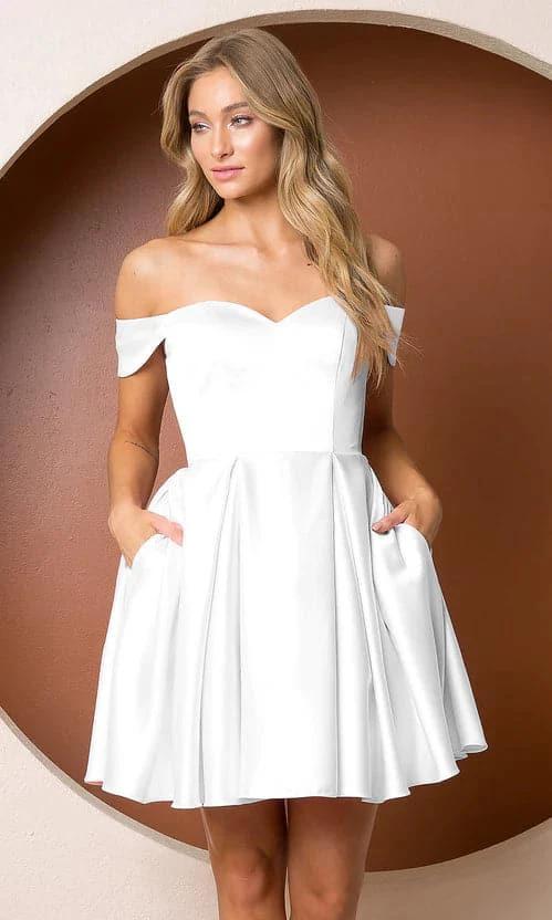 Short Sweetheart Homecoming Dress with Pockets SYH11 - Image 4