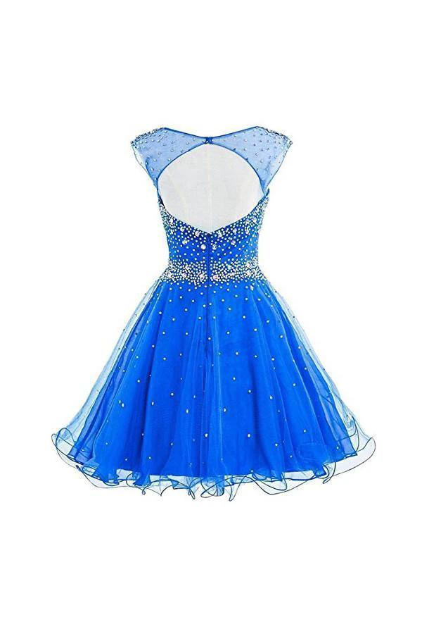 Short Tulle Beading Homecoming Dress Graduation Gown PG077 - Image 2