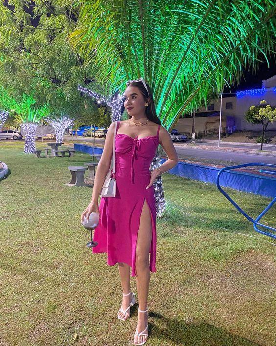 Side Slit Sleeveless Midi Dress Short Evening Dress Y1336 - Image 2