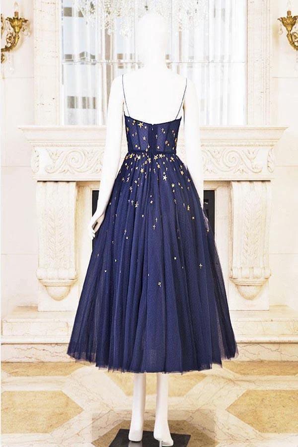 Sparkly Homecoming Dresses Stars A Line Short Prom Dress PD384 - Image 3
