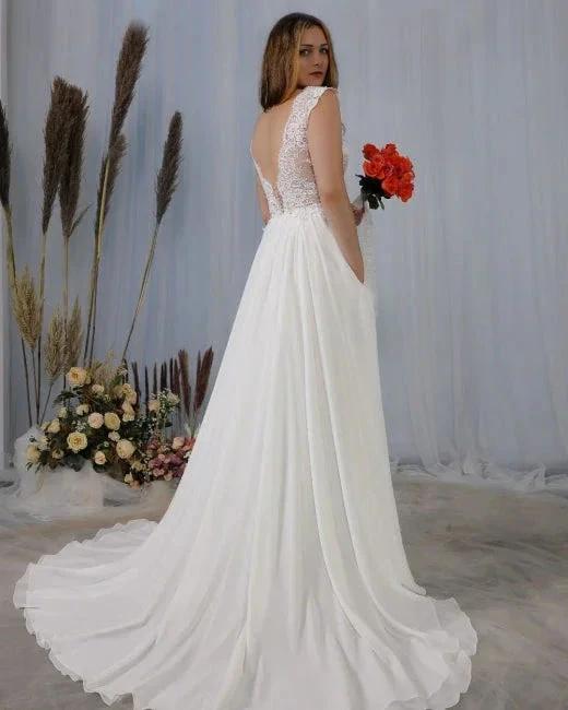 Simple wedding dresses with lace | Summer wedding dresses - Image 2
