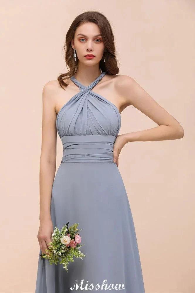 Sleeveless A-line Bridesmaid Dress Floor-Length Formal Dress - Image 10