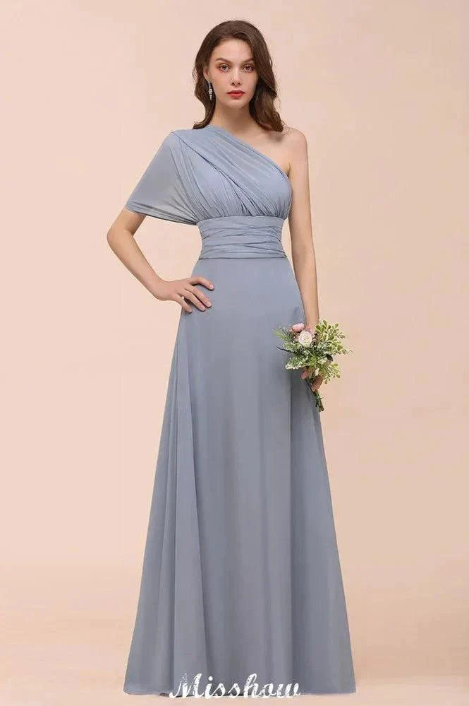 Sleeveless A-line Bridesmaid Dress Floor-Length Formal Dress - Image 8