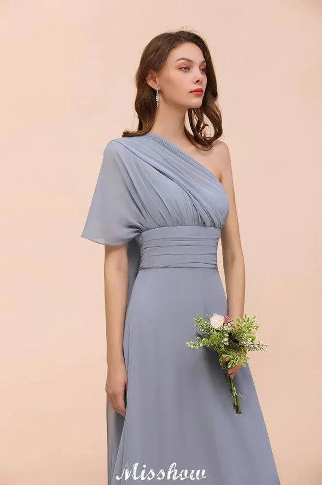 Sleeveless A-line Bridesmaid Dress Floor-Length Formal Dress - Image 9