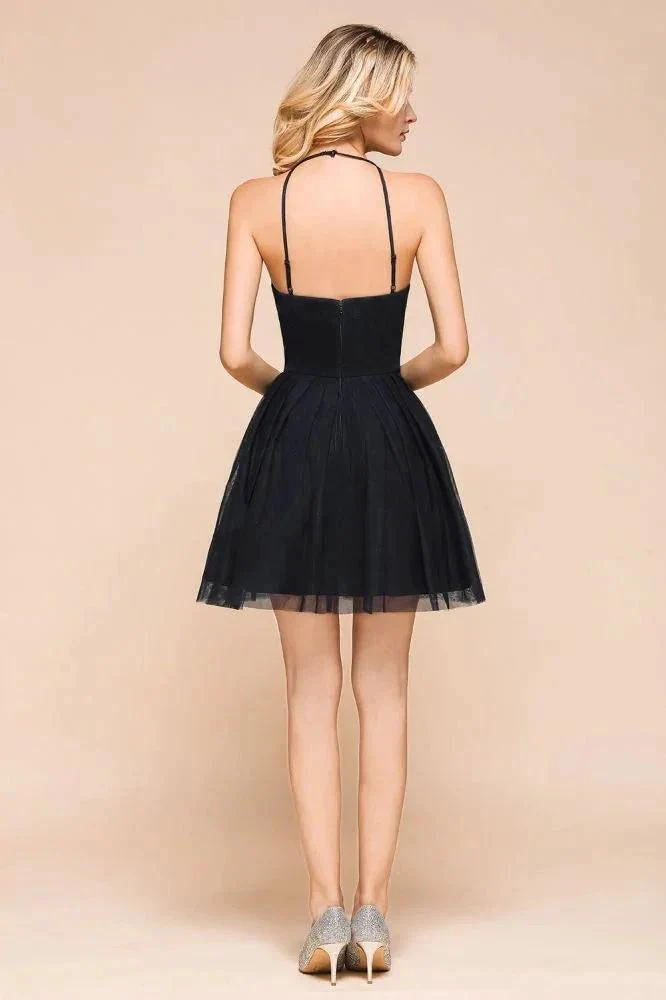 Sleeveless Appliques Tulle Homecoming Dress Mini Prom Dress - Image 2