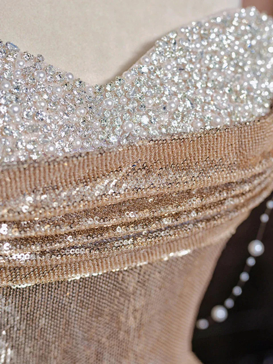 Sparkly Mermaid Sequins Sweetheart Prom Dress Evening Dress Y7612 - Image 3