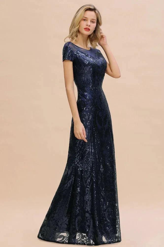 Sparkly Sequins Mermaid Party Dress Vintage 20s Prom Dress Floor Length - Image 8