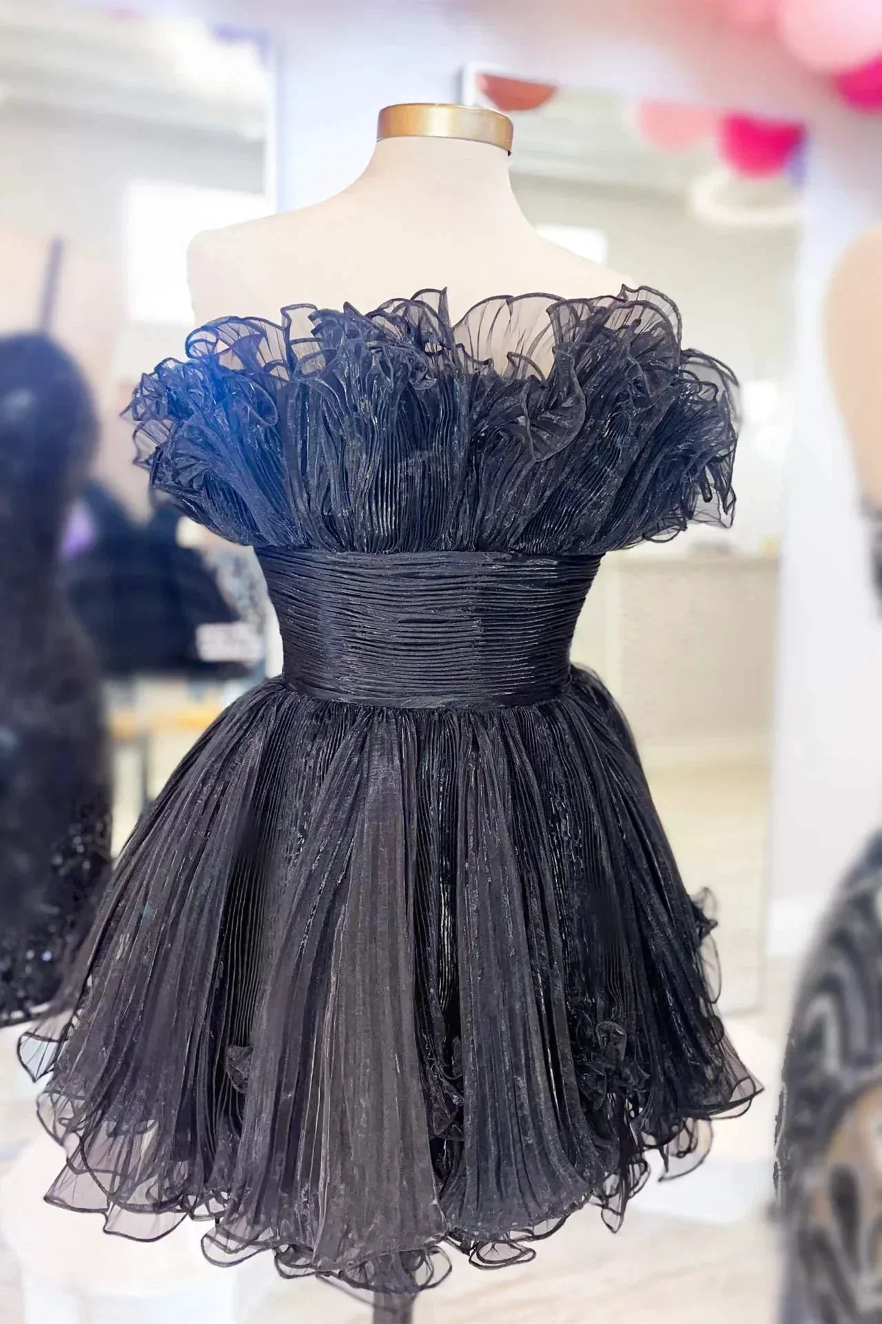 Short Strapless Homecoming Dresses SYH92 - Image 9