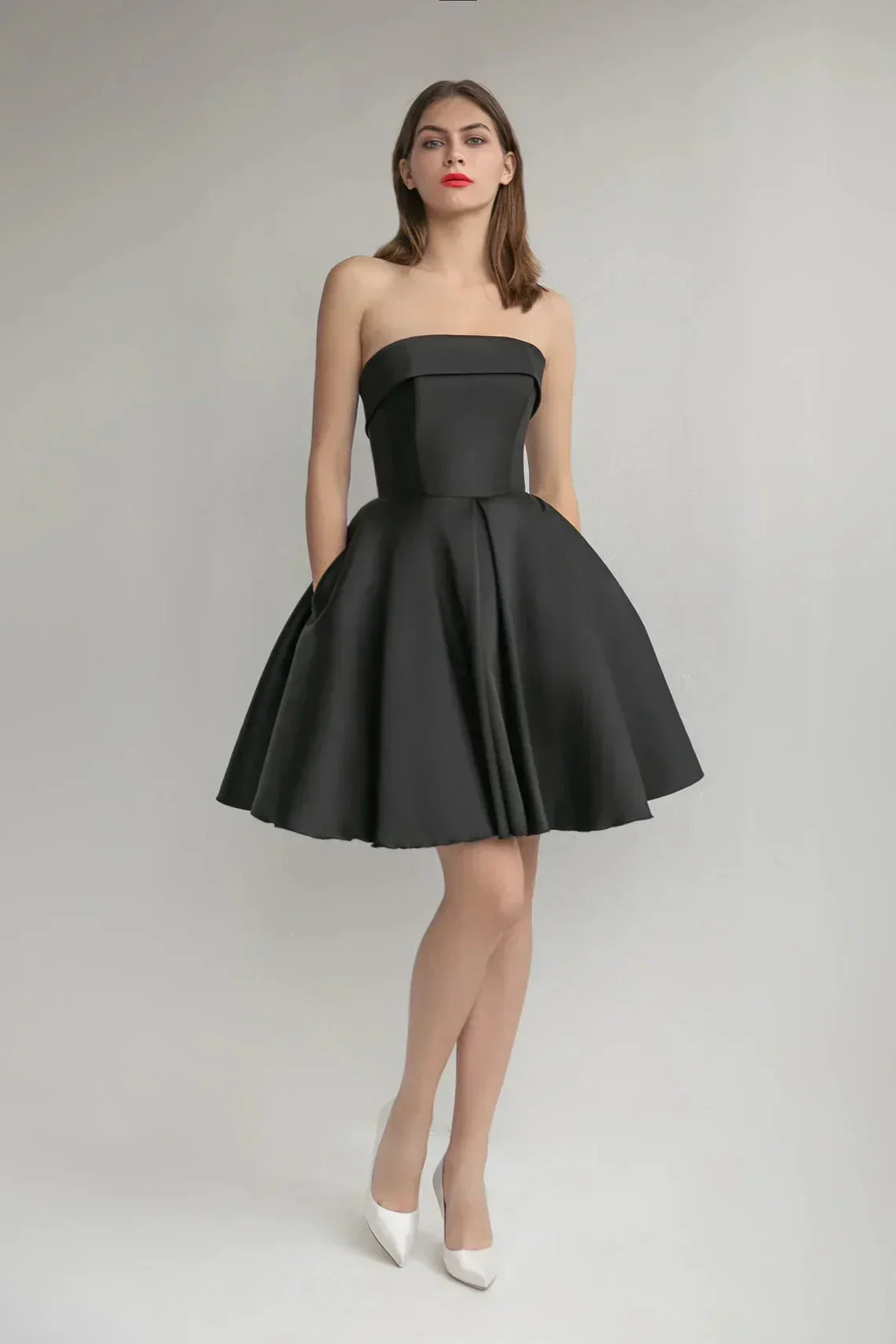 Strapless Satin Homecoming Dresses for Teens SYH101 - Image 5