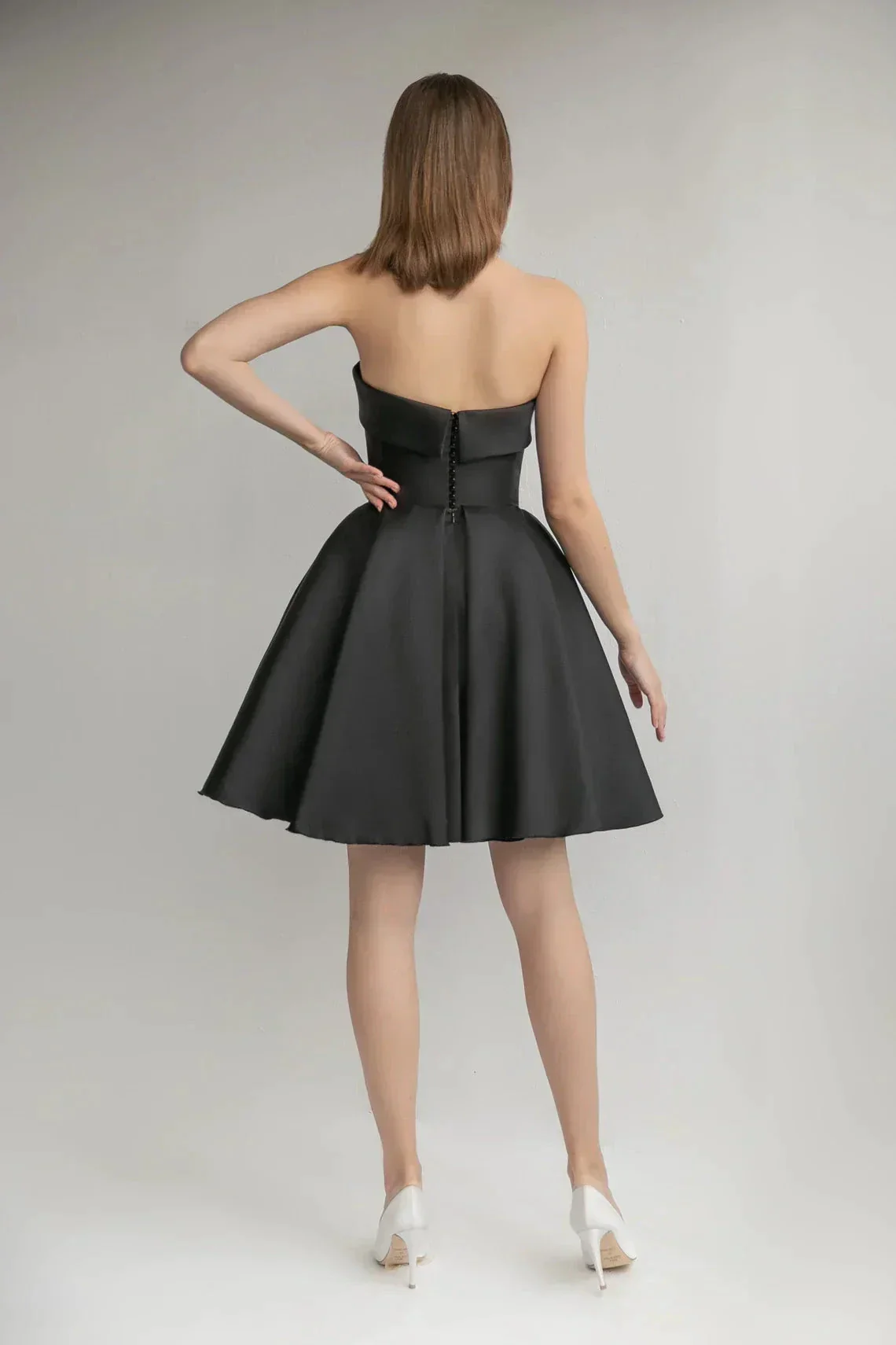 Strapless Satin Homecoming Dresses for Teens SYH101 - Image 6